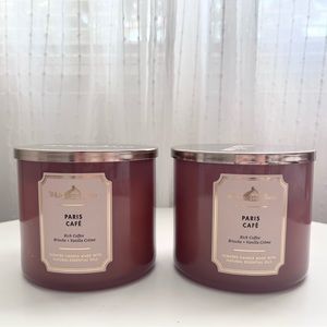B&BW White Barn 3-wick candles, paris cafe